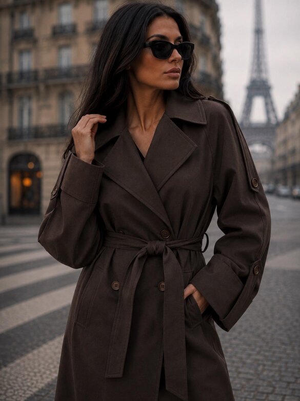 Trench Coat Zafiro chocolate