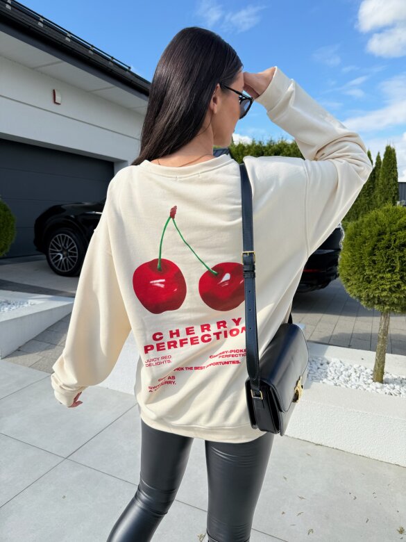 Bluza Cherries śmietankowa