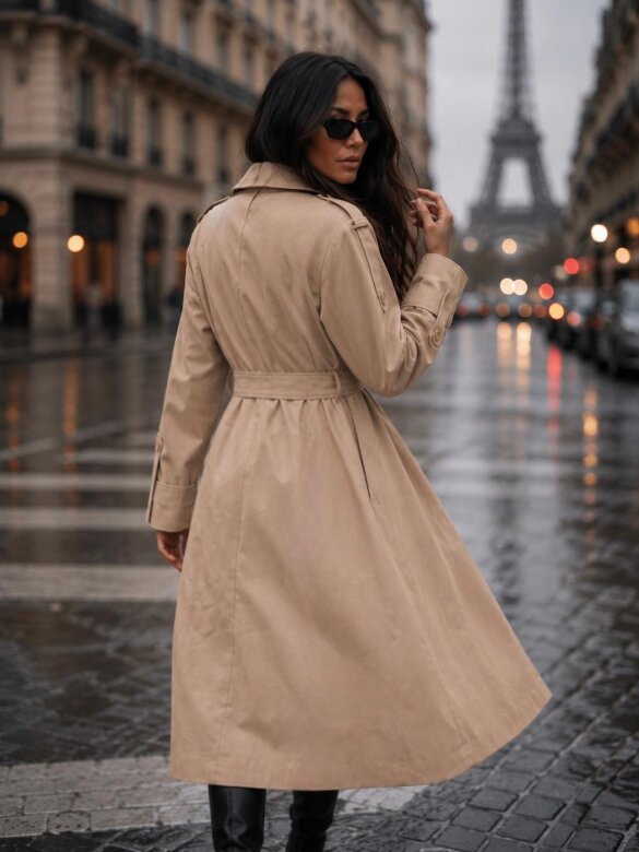 Trench Coat Zafiro light beige