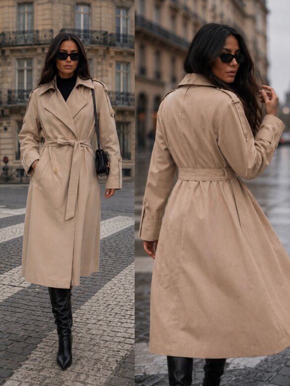 Trench Coat Zafiro light beige