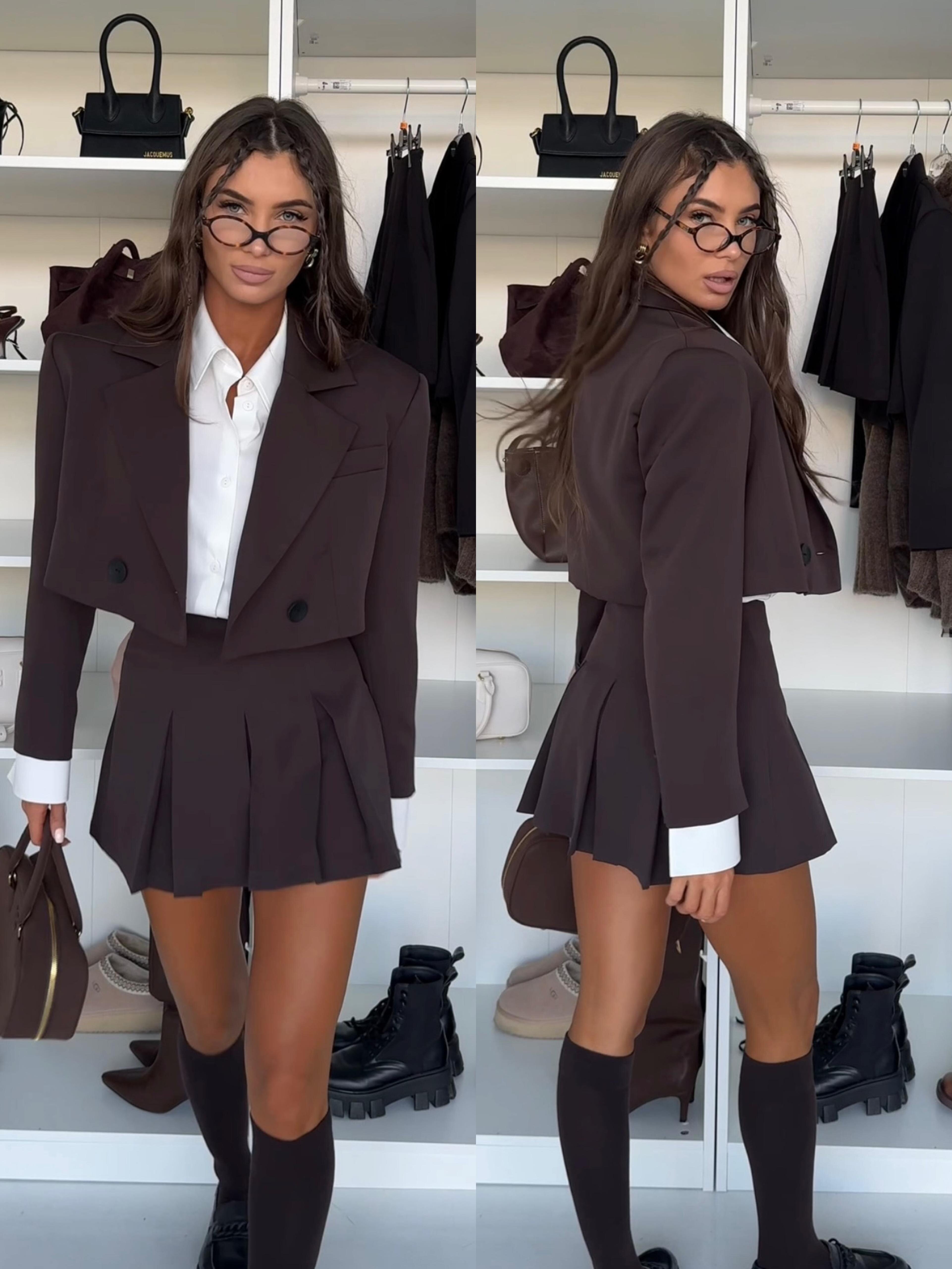 Marynarka Flamenco short czekoladowa