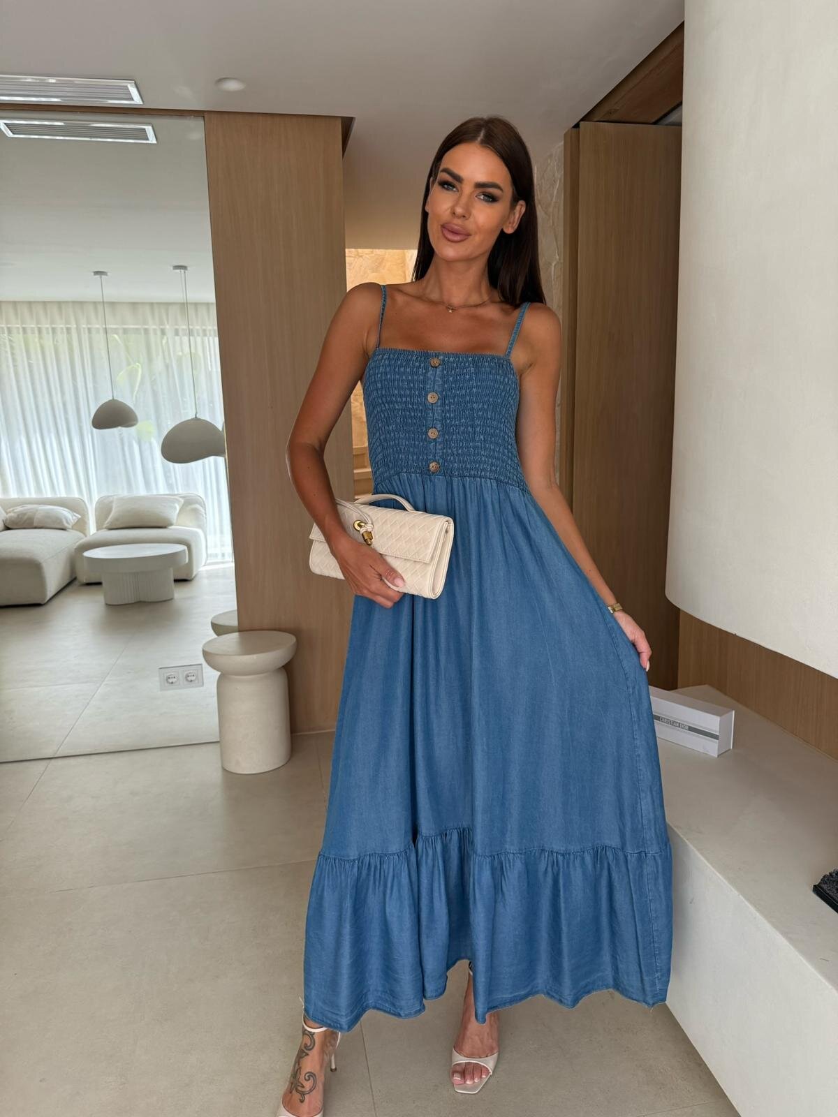 Sukienka Ivana niebieska