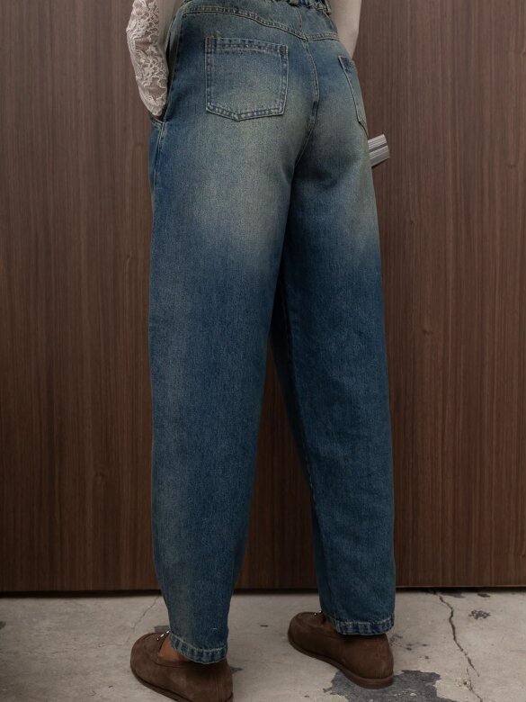 Spodnie Trevor jeans bawełniane niebieskie