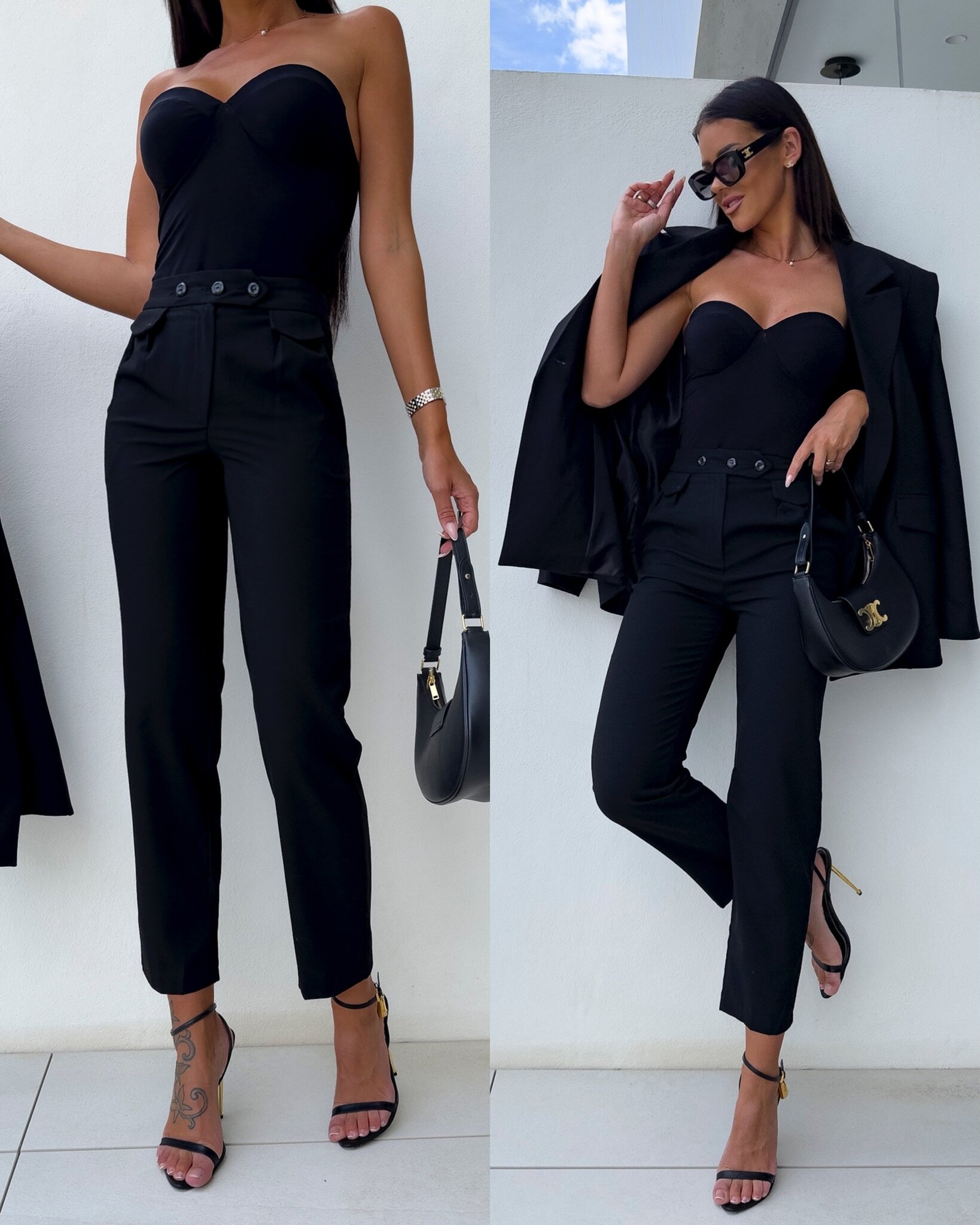 Spodnie Mili elegant czarne