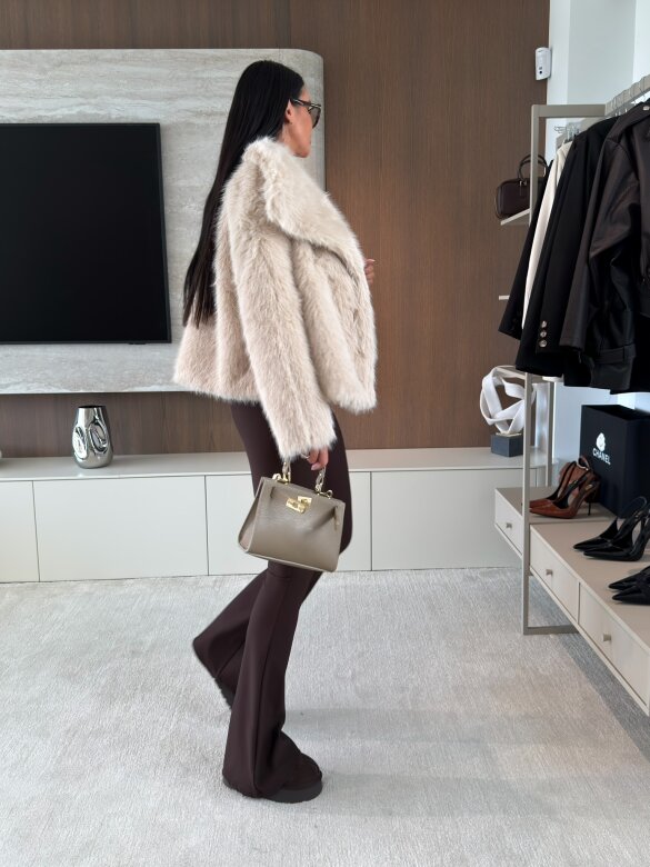 Fur Warmer beige