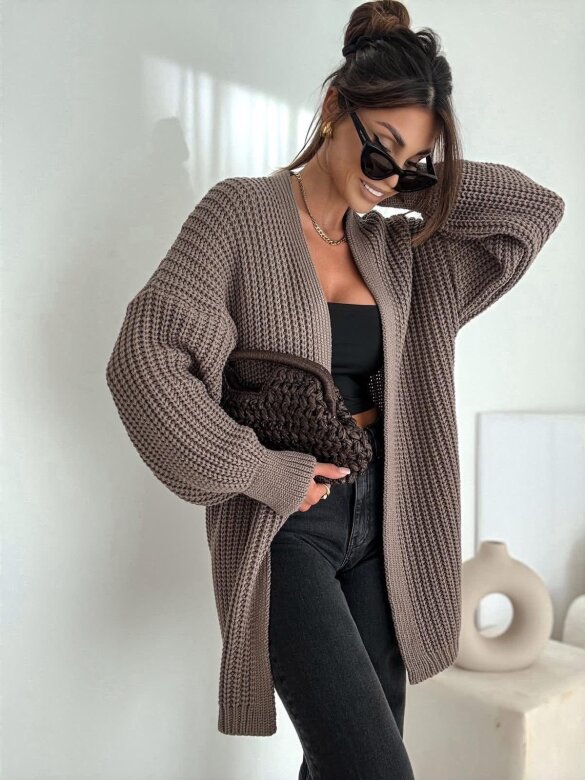 Kardigan Cozy Time mocca