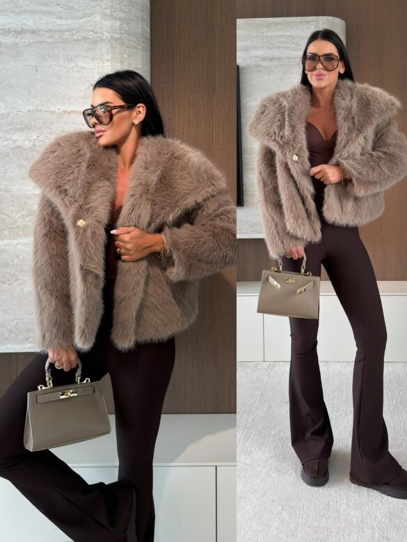 Fur Warmer mocca 