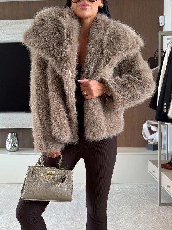Fur Warmer mocca 