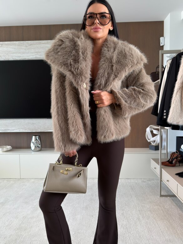 Fur Warmer mocca 