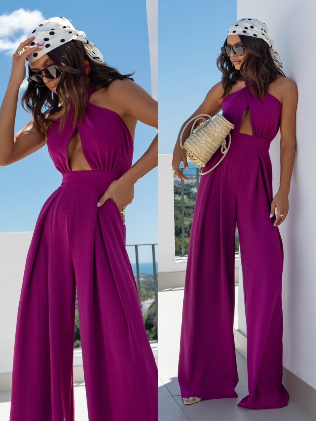Jumpsuit Astello fuchsia 1