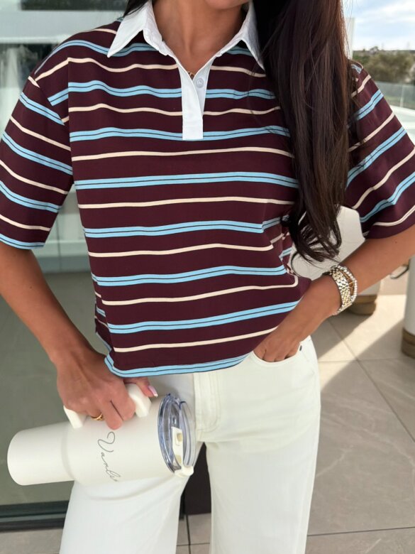 T-shirt Zanilla bordowy