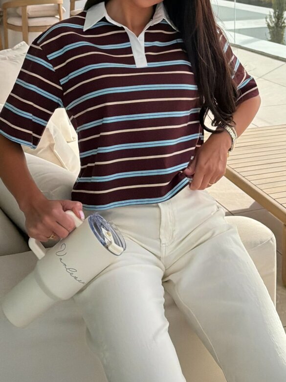 T-shirt Zanilla bordowy