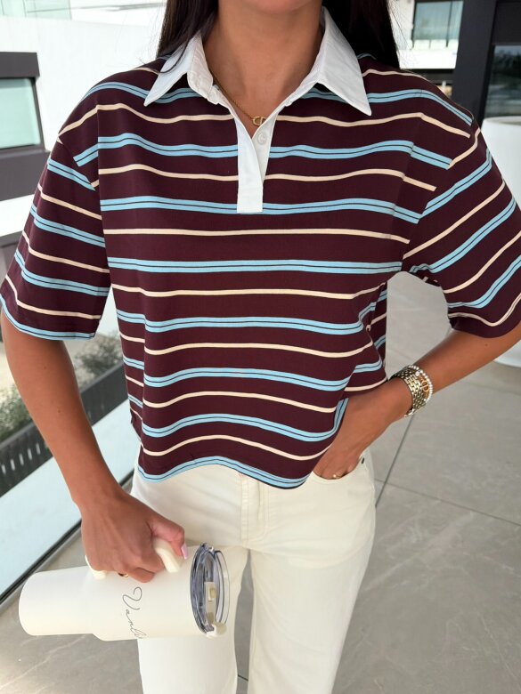 T-shirt Zanilla bordowy