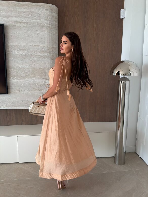 Sukienka Starlight maxi pomarańczowa