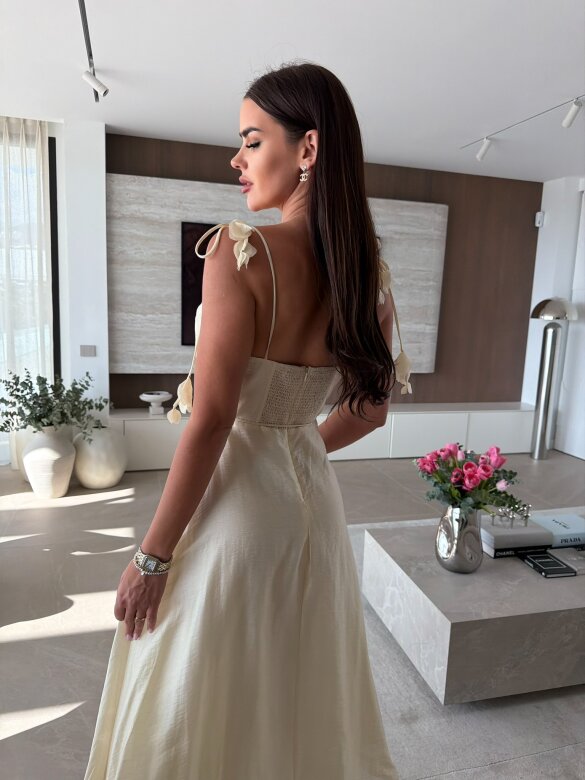 Sukienka Starlight maxi ecru