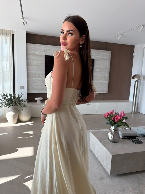 Sukienka Starlight maxi ecru