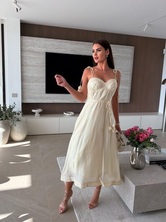 Sukienka Starlight maxi ecru