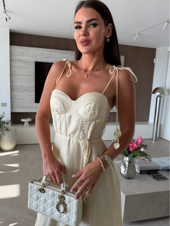 Sukienka Starlight maxi ecru