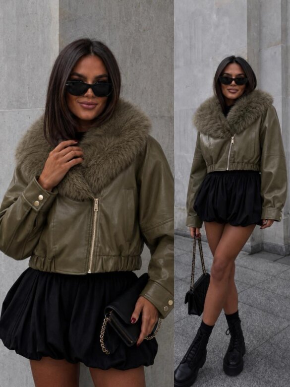 Jacket Cova short khaki 