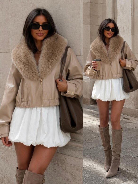 Jacket Cova short beige