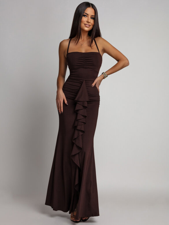 Sukienka Mollie czekoladowa 