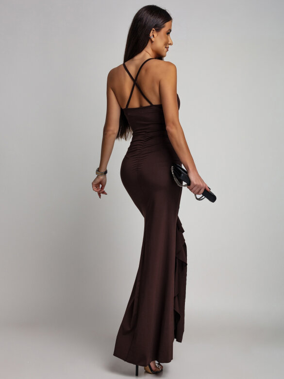 Sukienka Mollie czekoladowa 