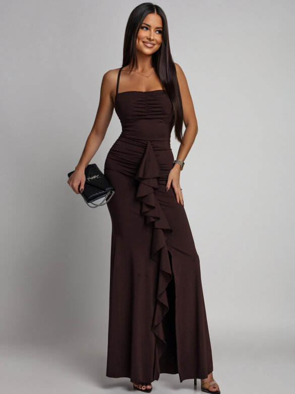 Sukienka Mollie czekoladowa 