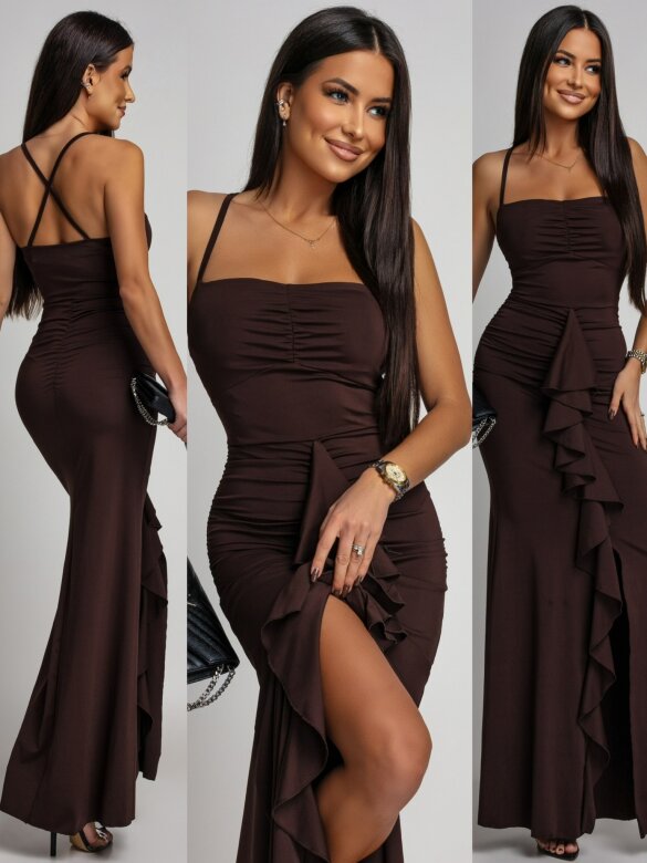 Sukienka Mollie czekoladowa 