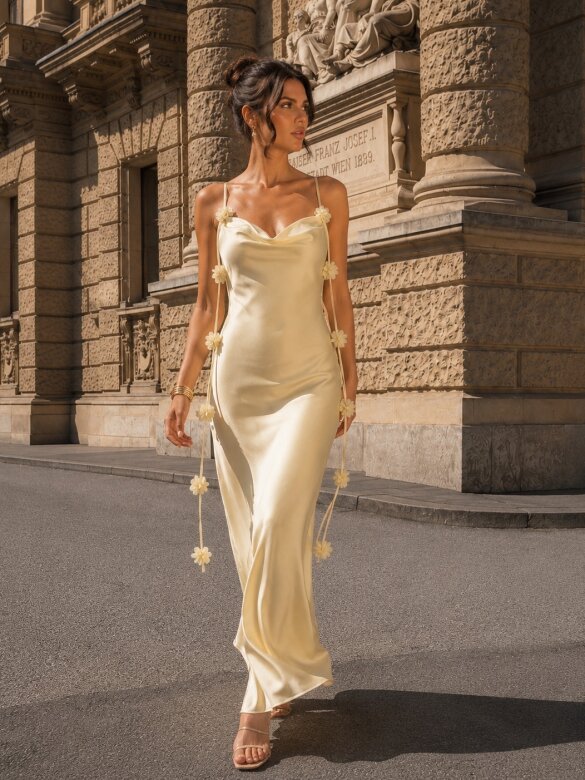 Sukienka Eternity maxi butter yellow