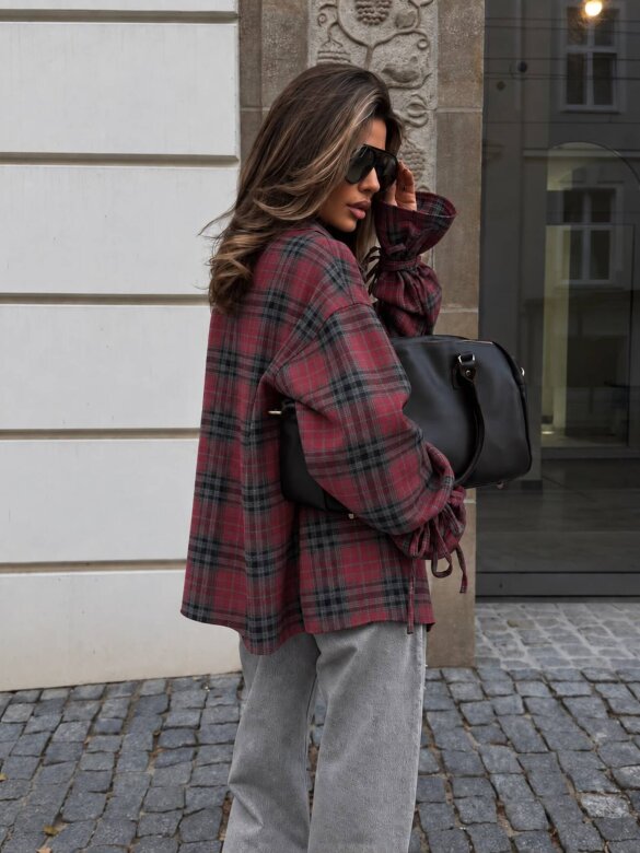 Shirt Carena cotton claret 