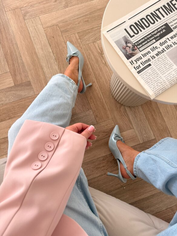 Szpilki Pretty niebieskie 