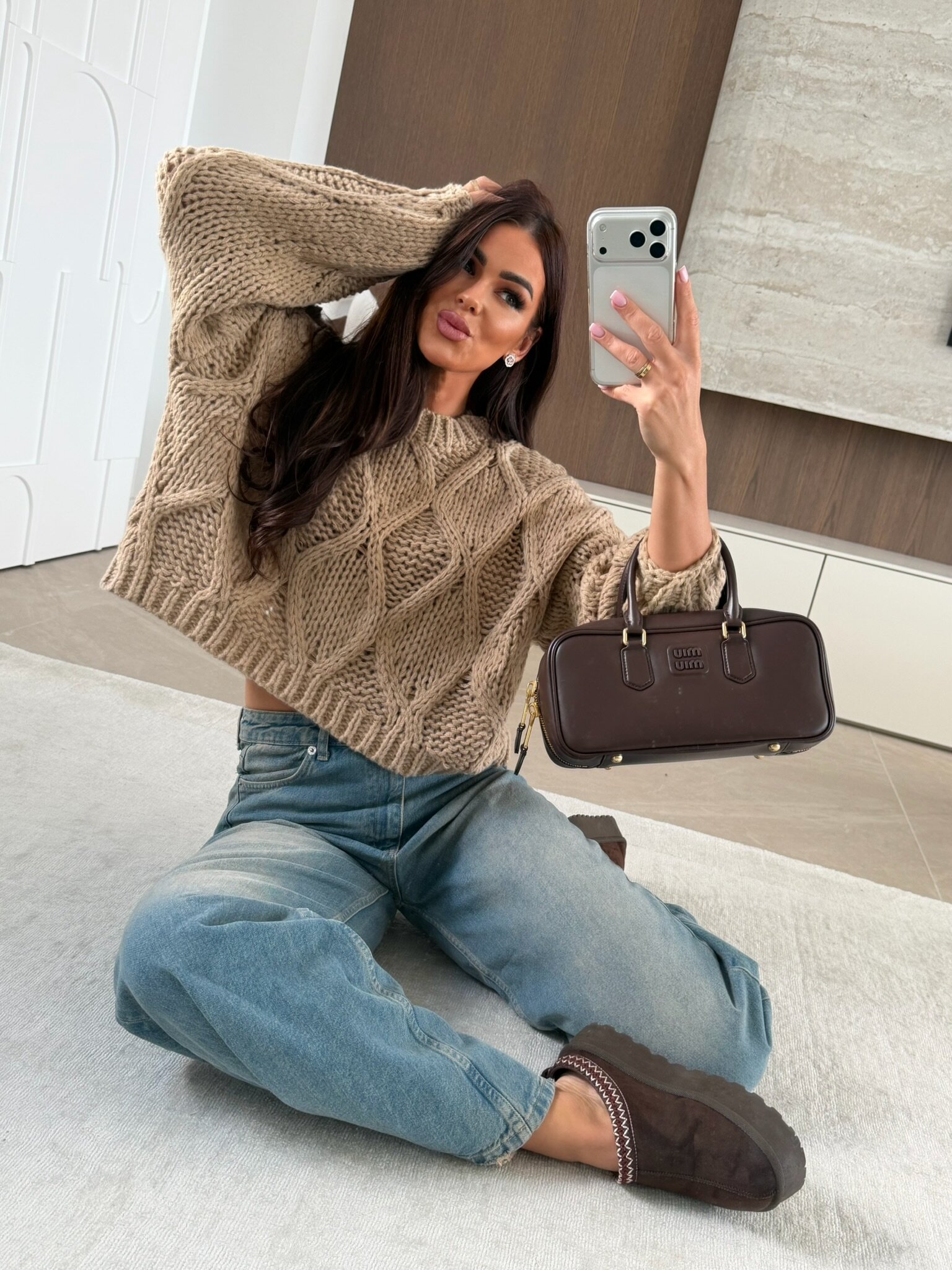 Sweter Veluno beżowy