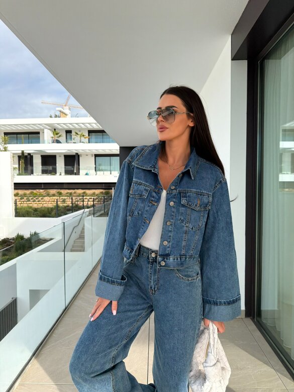 Katana Clavel jeans ciemnoniebieska