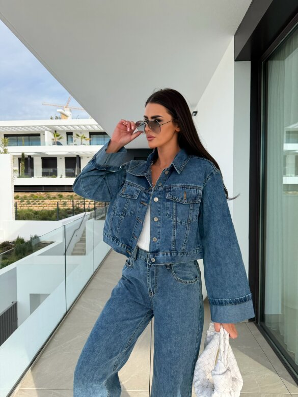 Katana Clavel jeans ciemnoniebieska