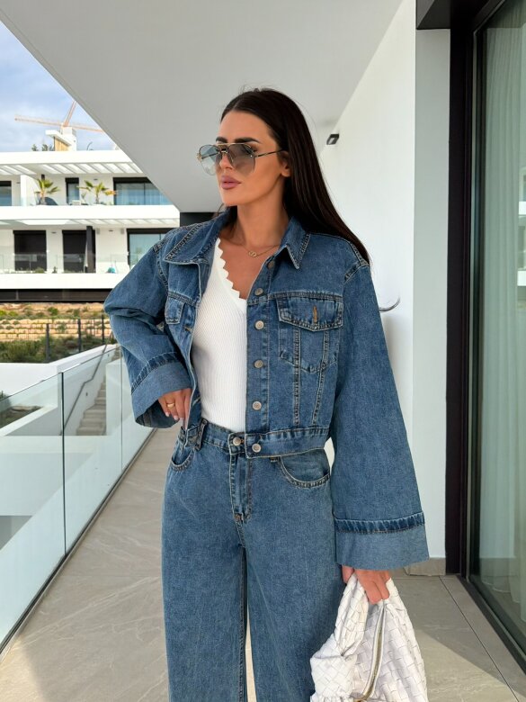 Katana Clavel jeans ciemnoniebieska