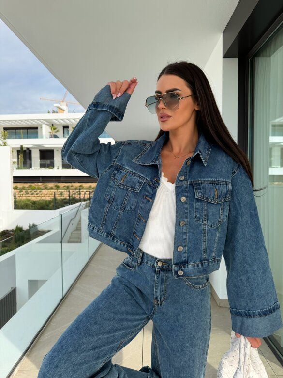 Katana Clavel jeans ciemnoniebieska