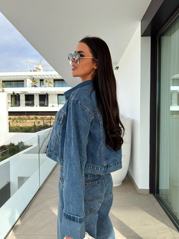 Katana Clavel jeans ciemnoniebieska