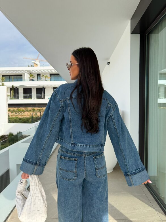 Katana Clavel jeans ciemnoniebieska