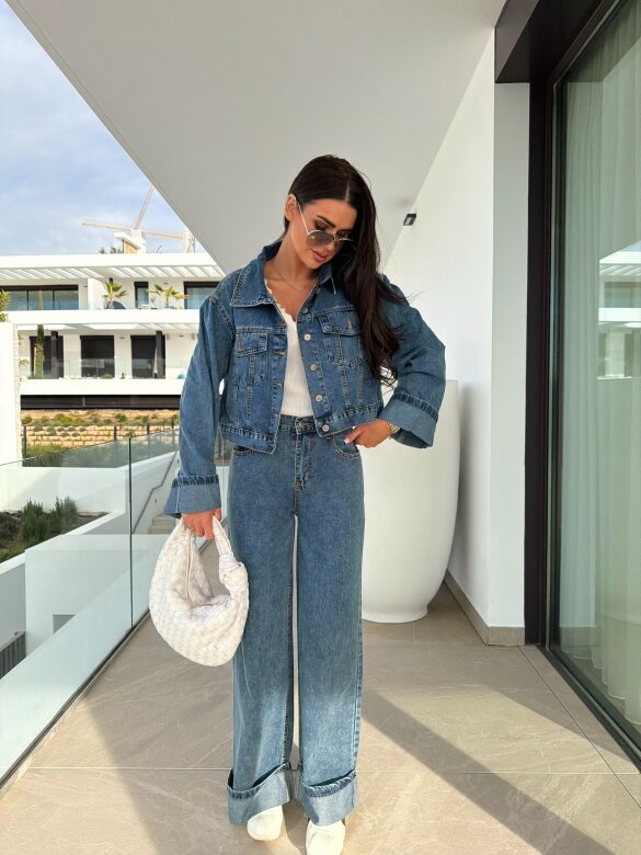 Katana Clavel jeans ciemnoniebieska