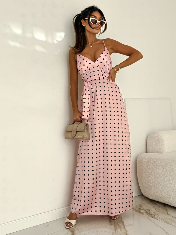 Sukienka Viviossa pudrowa 