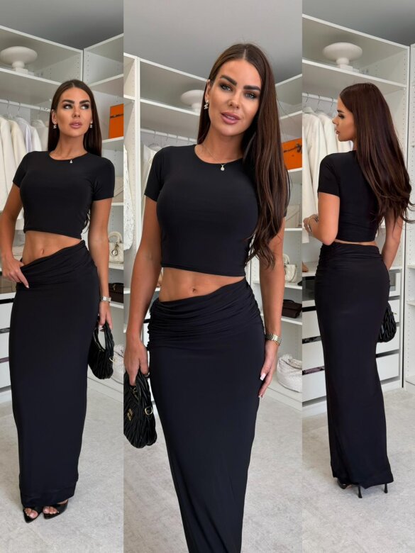 Set 2in1 Lugano with viscose black