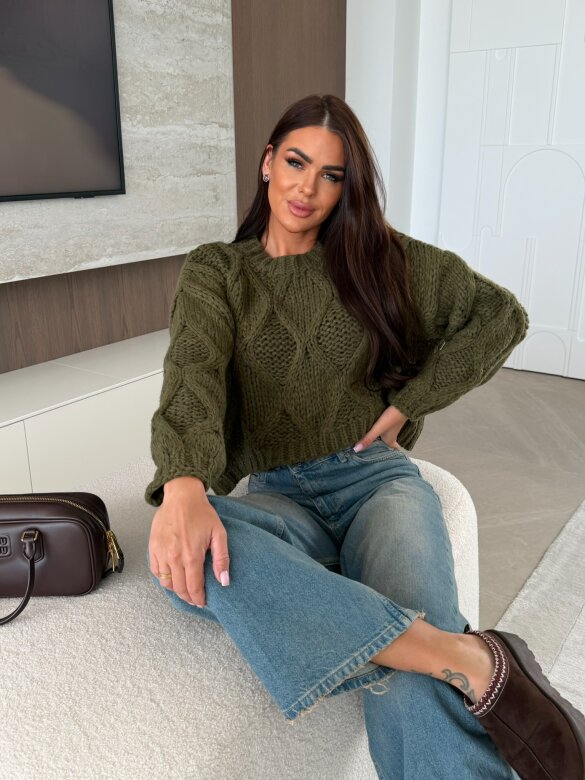 Sweter Veluno zielony 