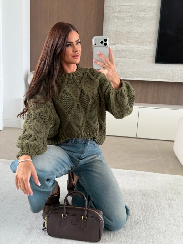 Sweter Veluno zielony 