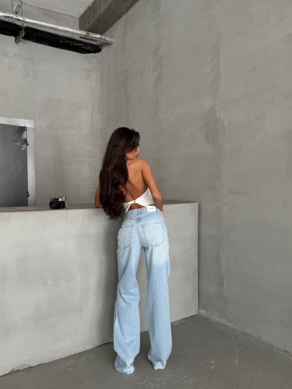 Spodnie Livia jeans niebieskie