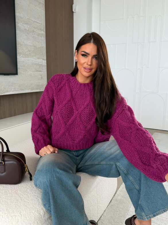 Sweter Veluno fuksja 