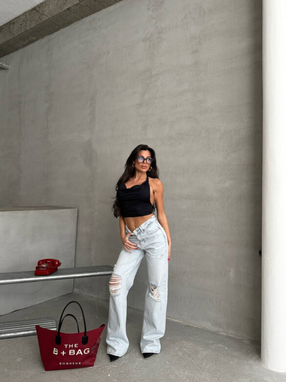 Spodnie Livia jeans jasnoniebieskie 