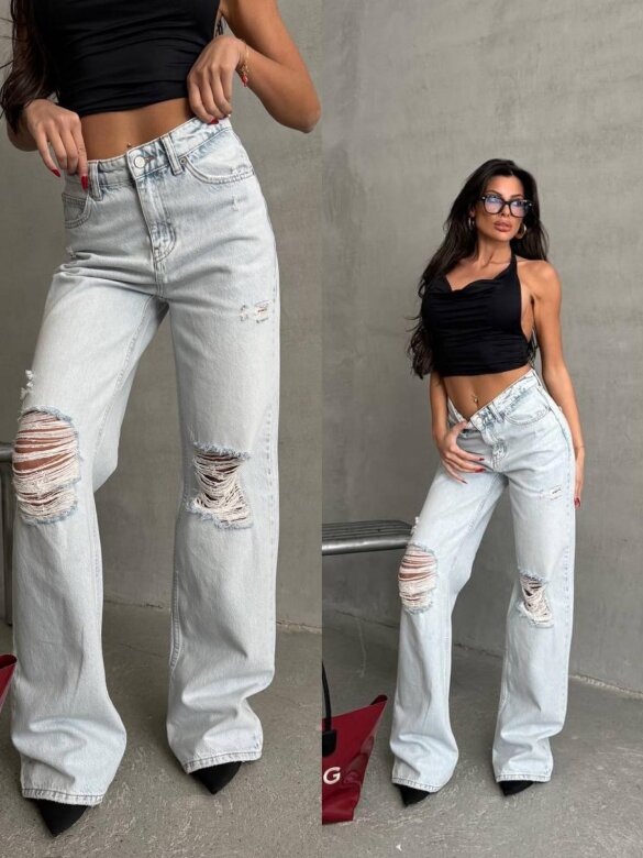 Spodnie Livia jeans jasnoniebieskie 