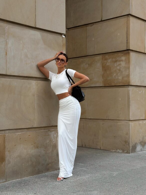 Set 2in1 Lugano with viscose white