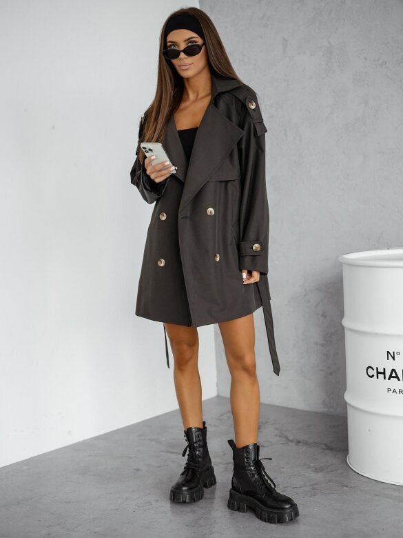 Trencz Cantone dwurzędowy grafitowy 