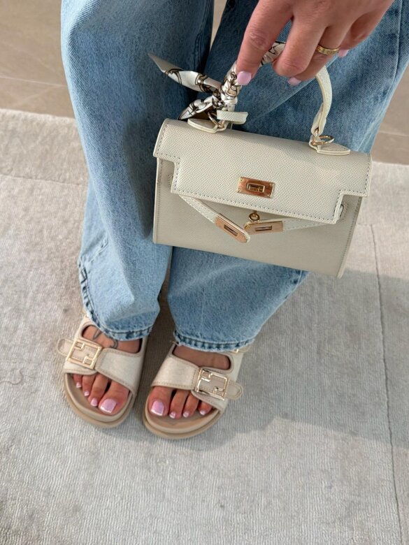 Klapki Royal Slide jasnobeżowe